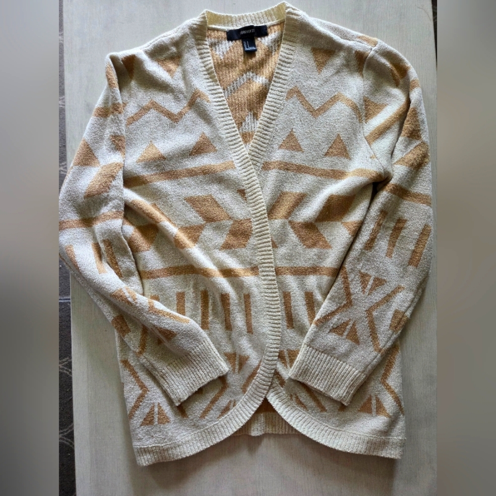 Forever 21 Geometric Patterned Cardigan Size Large